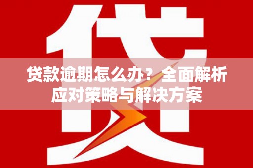 昆都仑贷款逾期怎么办？全面解析应对策略与解决方案