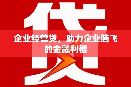昆都仑企业经营贷，助力企业腾飞的金融利器