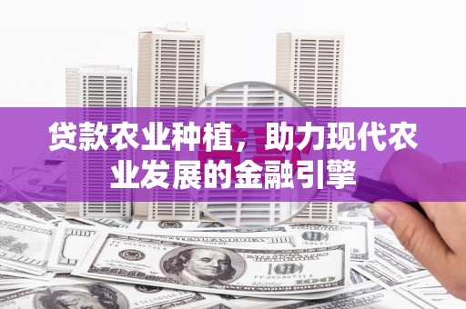 昆都仑贷款农业种植，助力现代农业发展的金融引擎