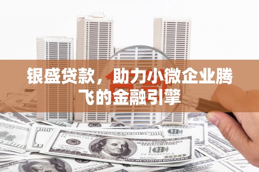 昆都仑银盛贷款，助力小微企业腾飞的金融引擎
