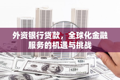 昆都仑外资银行贷款，全球化金融服务的机遇与挑战