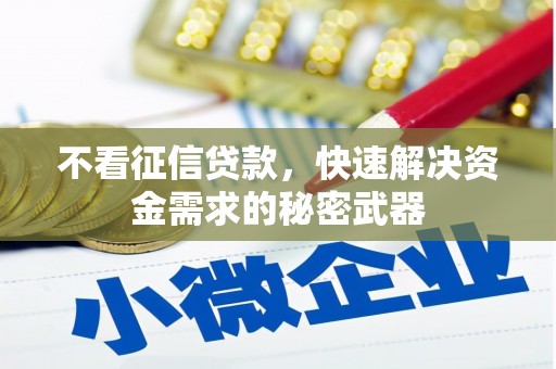 昆都仑不看征信贷款，快速解决资金需求的秘密武器