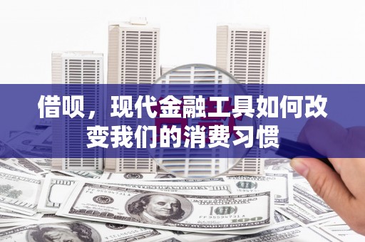 昆都仑借呗，现代金融工具如何改变我们的消费习惯