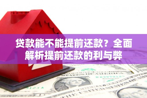 昆都仑贷款能不能提前还款？全面解析提前还款的利与弊