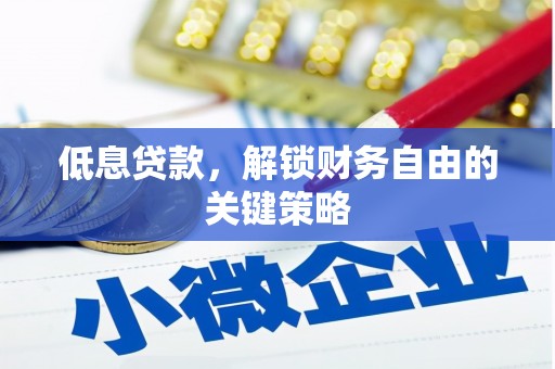 昆都仑低息贷款，解锁财务自由的关键策略