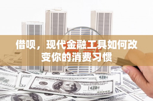 昆都仑借呗，现代金融工具如何改变你的消费习惯