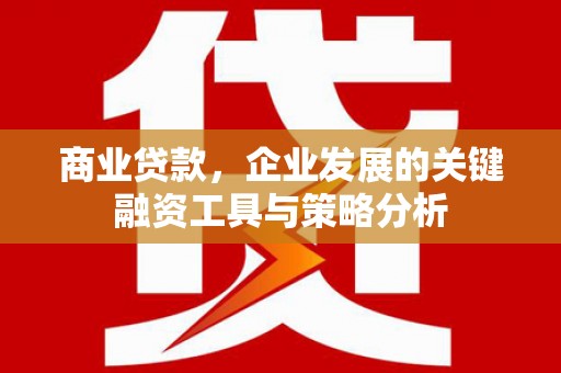 昆都仑商业贷款，企业发展的关键融资工具与策略分析