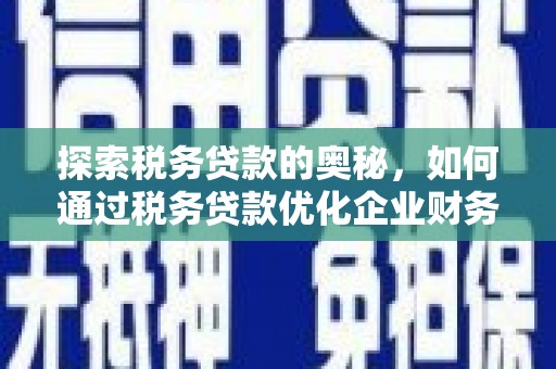 昆都仑探索税务贷款的奥秘，如何通过税务贷款优化企业财务