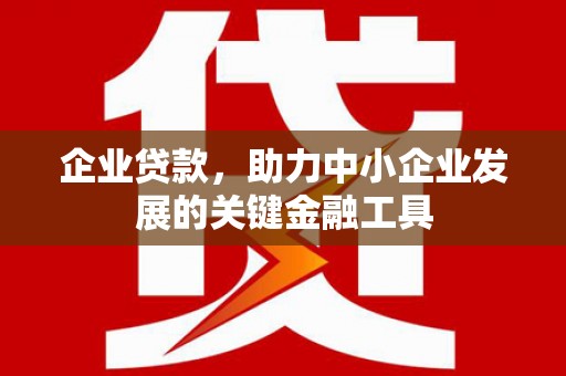 昆都仑企业贷款，助力中小企业发展的关键金融工具
