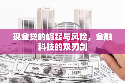 昆都仑现金贷的崛起与风险，金融科技的双刃剑