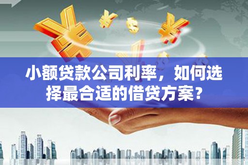 昆都仑小额贷款公司利率，如何选择最合适的借贷方案？