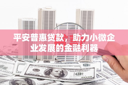 昆都仑平安普惠贷款，助力小微企业发展的金融利器