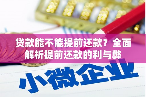 昆都仑贷款能不能提前还款？全面解析提前还款的利与弊